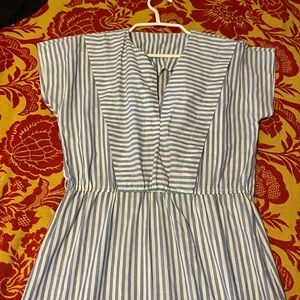 Stripped blue vintage dress